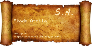 Skoda Attila névjegykártya