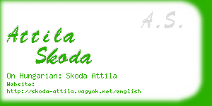 attila skoda business card